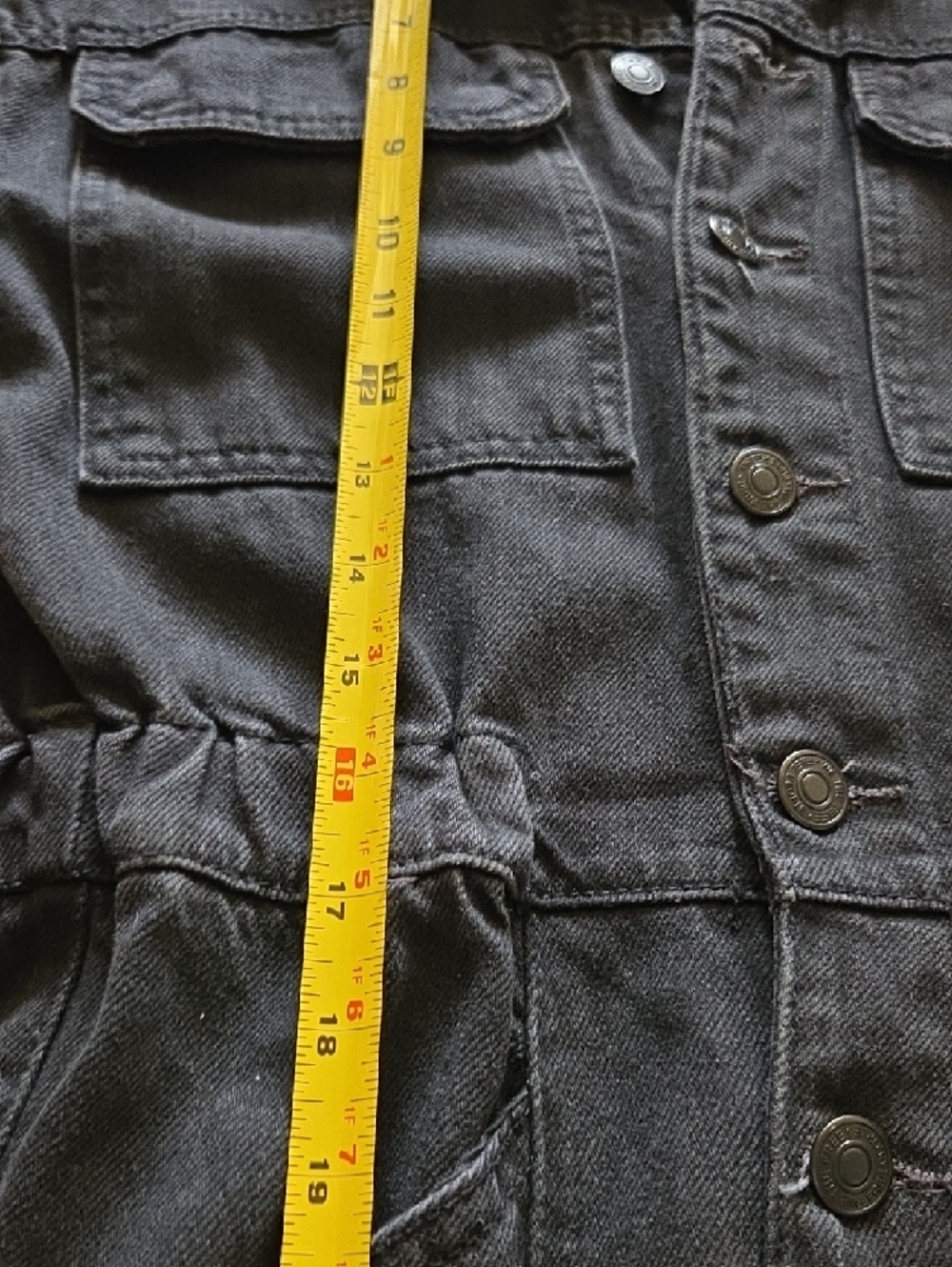 We The Free Marci Denim Black Short-Sleeve Utility Jumpsuit Sz XS 100% Cotton - Picture 13 of 16
